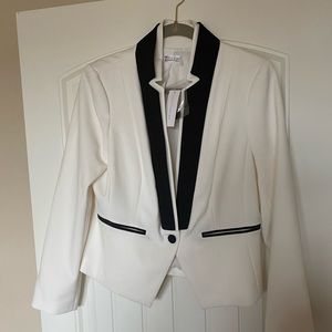 Brand new White blazer with black trim